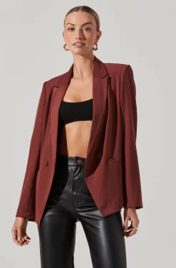 Blazer Jacket -ASTR the Label Store LT17376 FCI GARNET 3 scaled