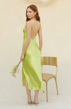 Cassandra Satin Midi Dress -ASTR the Label Store MyronPalms 3509 scaled