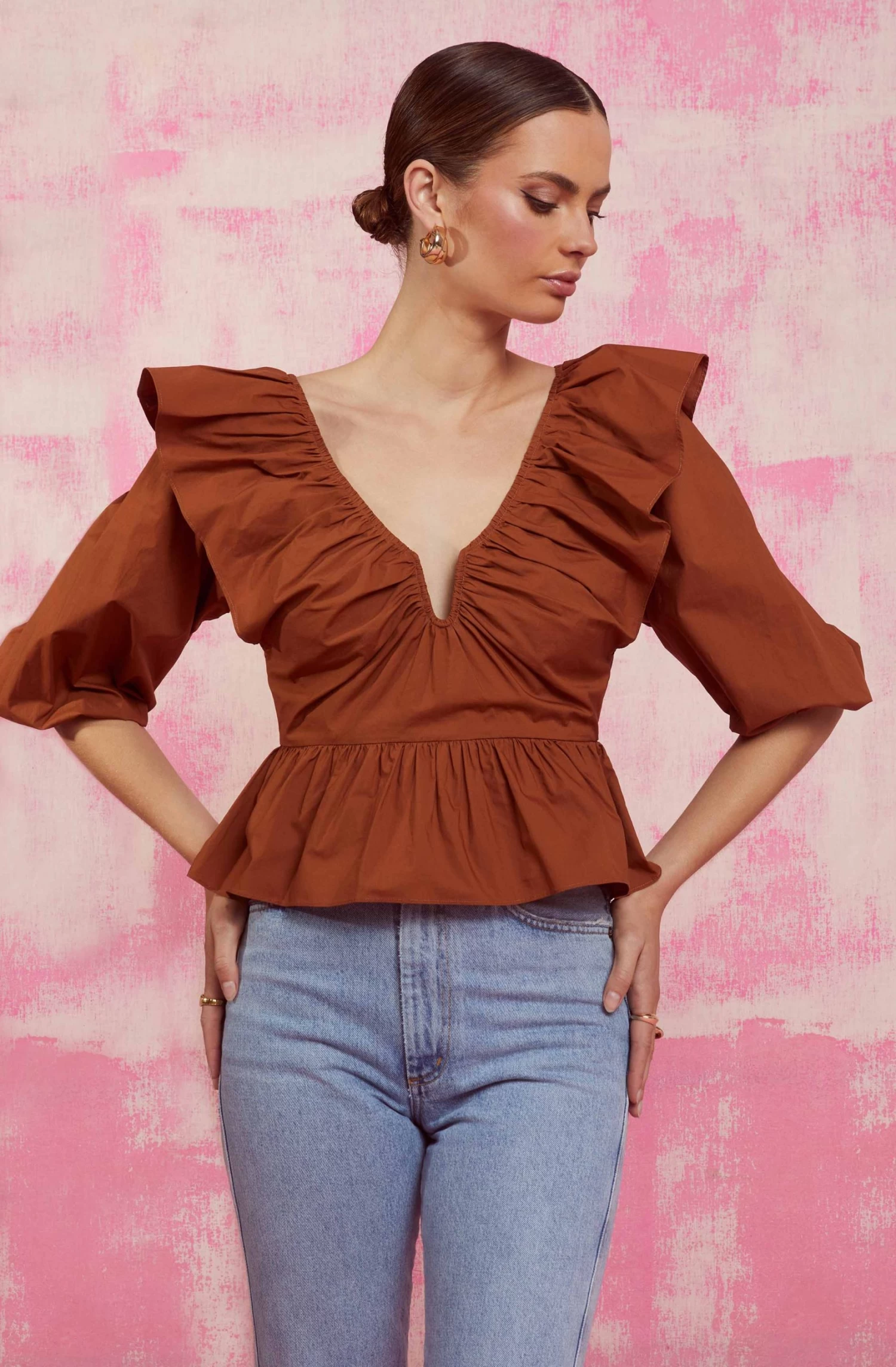 Gemma Ruffle Peplum Top 6 Gemma Ruffle Peplum Top - Image 6