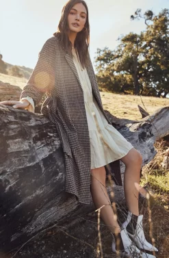 Roxanne Houndstooth Coat